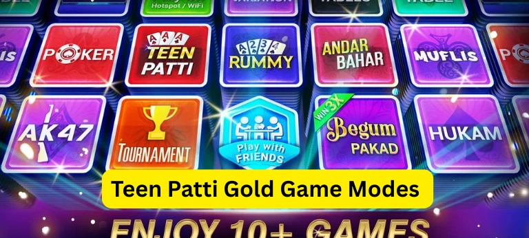 Teen Patti Gold game mode selection screen